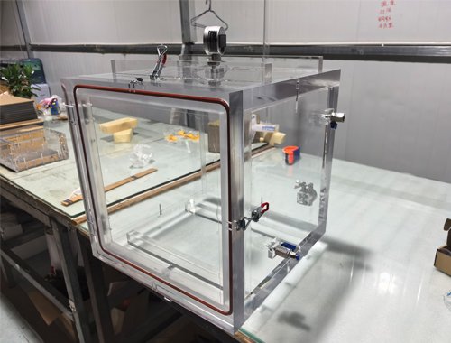Acrylic Vacuum Chamber in Workshop