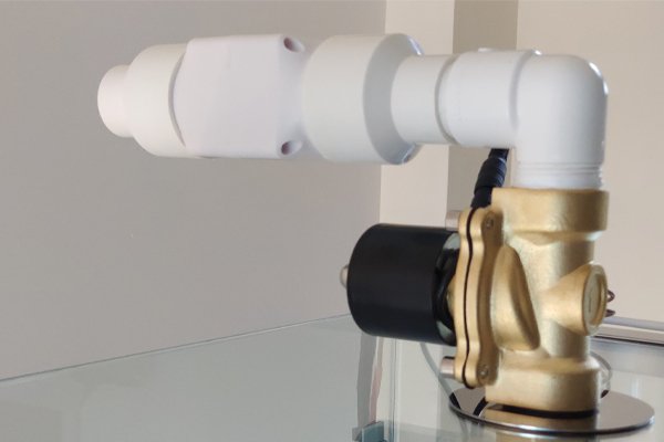 Glass testing chamber custom exhaust device